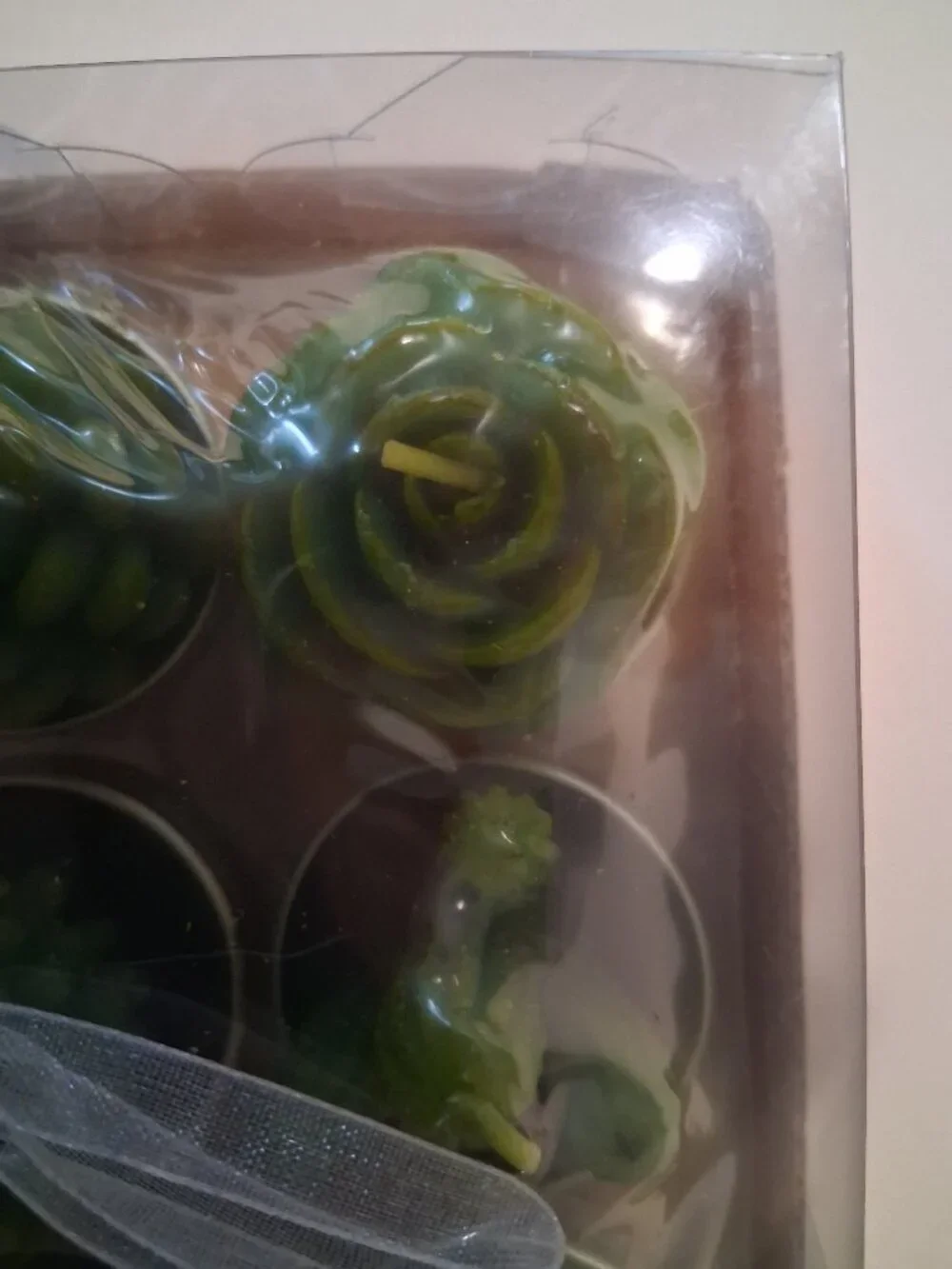Cactus Tealight Candles, 2 sets of 6 unique styles, 1 set in box, 1 not in box